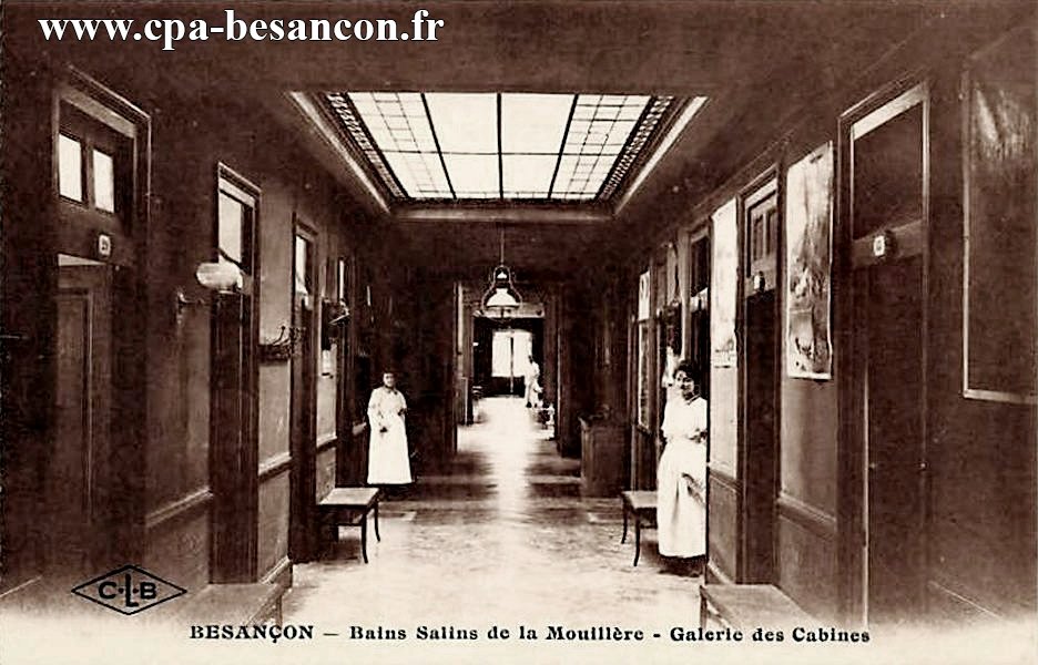 BESANÇON - Bains salins de la Mouillère - Galerie des Cabines